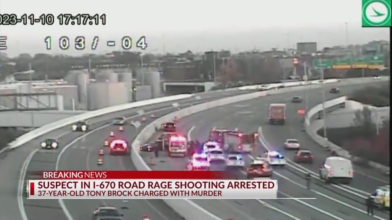 Suspect arrested in I-670 fatal road rage shooting - YouTube