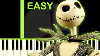 This Is Halloween | The Nightmare Before Christmas - EASY Piano Tutorial