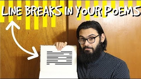 Line Breaks in Poetry | Patreon Editing Tips