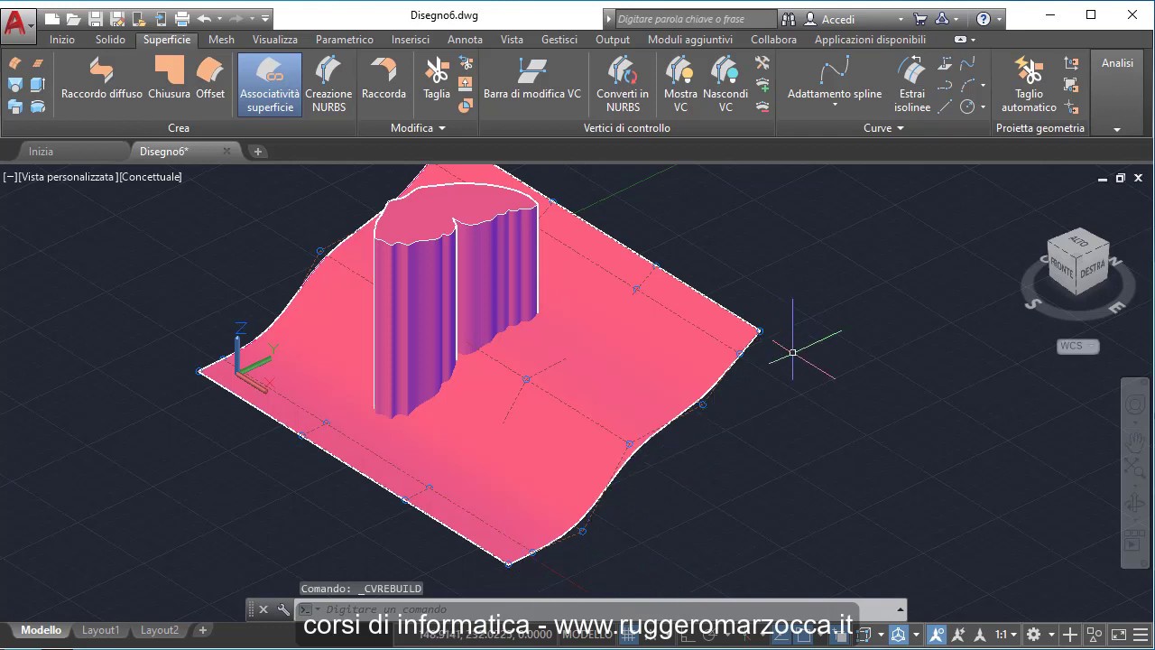 Superfici NURBS in Autocad - Disegnare ali di farfalla in Autocad