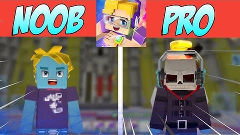 Noob Vs Pro In Mining Area Skyblock 😎 (Blockman Go Blocky Mods)