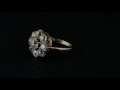 OUTSTANDING EDWARDIAN 3.0 CT OLD CUT DIAMOND G VVS VS PLATINUM CLUSTER RING!