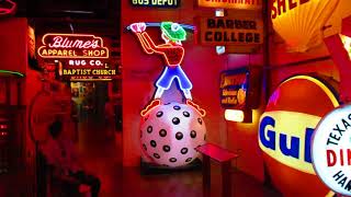Neon 'Main Street' at the American Sign Museum in Cincinnati, Ohio.