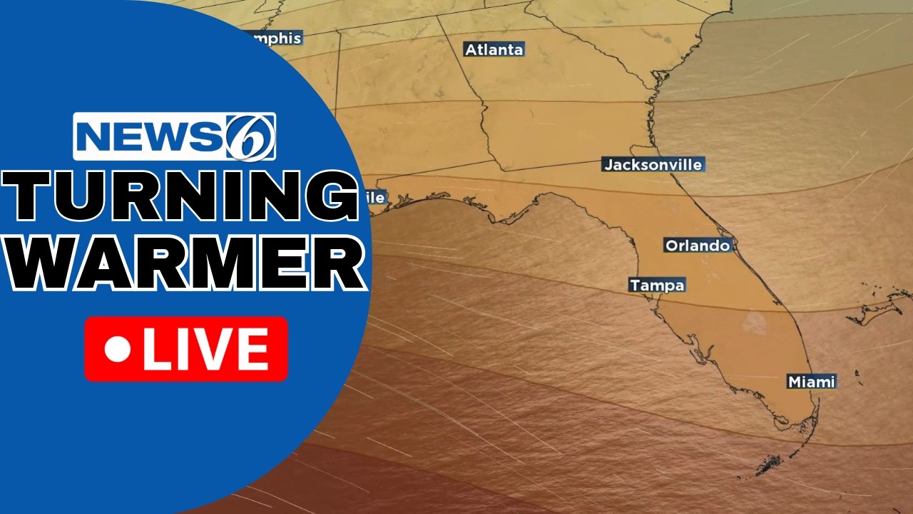 🔴NEWS 6 WEATHER LIVE | Turning Warmer And Drier In Florida - YouTube