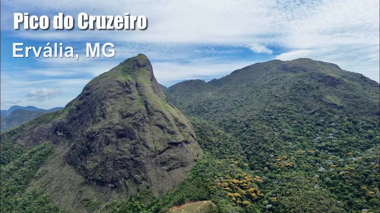 Complexo Turístico do Pico do Cruzeiro, Ervália, MG. Imagens aéreas com ...