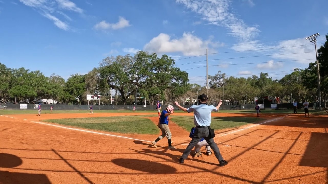 10 years old boy hitting the ball far