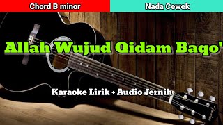 Allah Wujud Qidam Baqo | Karaoke Nada Cewek