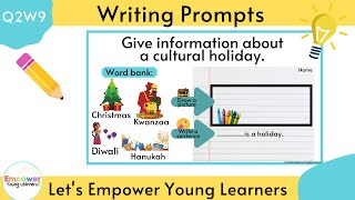 Q2W9 Writing using thinking maps to give information about a cultural holiday