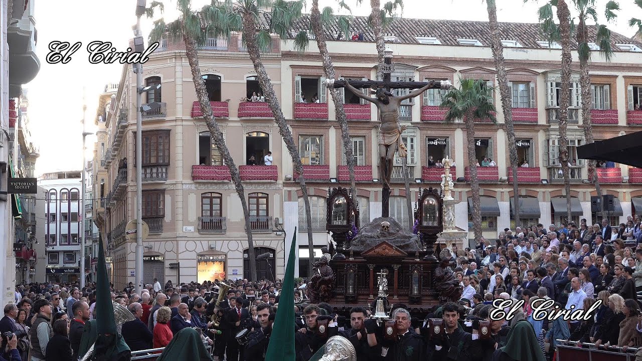 VERA CRUZ MALAGA 2025 TRIBUNA OFICIAL Y ENTRADA EN CALLE LARIOS 4K
