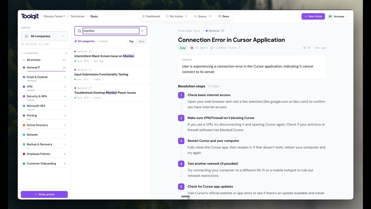 AI documentation