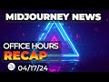 Website creation  midjourney office hours recap april 17th 2024  midjourney news