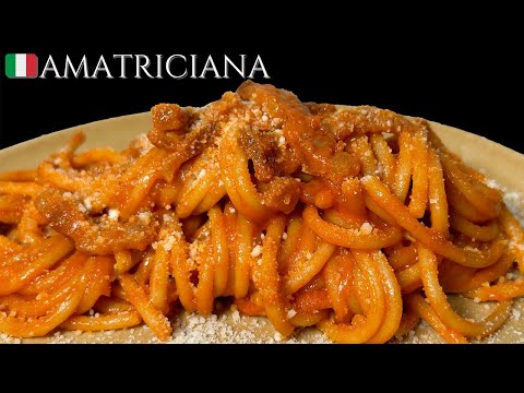 RECIPE THE PASTA ALL'AMATRICIANA authentic  TAUGHT BY AN ITALIAN GRANDMOTHER