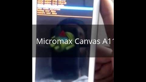 How to factory reset Micromax A110 By Bharat Malviya