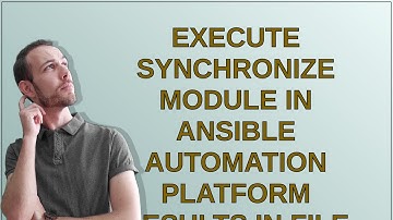 Execute synchronize module in Ansible automation platform results in file not found