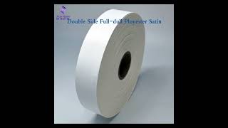 Full dull double side polyester satin ribbon for garment wash care label #clothlabel #brandlabel