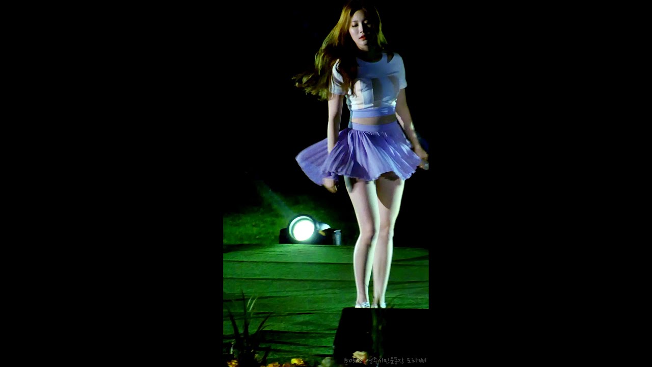 [60fps] 150508 걸스데이 유라 '기대해' 직캠 @영주시민운동장, 경북도민체전 4/4