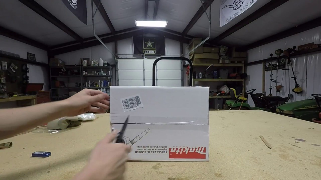 Makita BHX2500CA Leaf blower Unboxing and First Start YouTube
