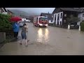 Hochwasser in Peißenberg und Polling im Landkreis Weilheim-Schongau 2016