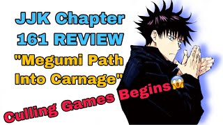 Jujutsu Kaisen Chapter 161 Review “Megumi Path Into Carnage!”(CULLING GAMES BEGINS!)