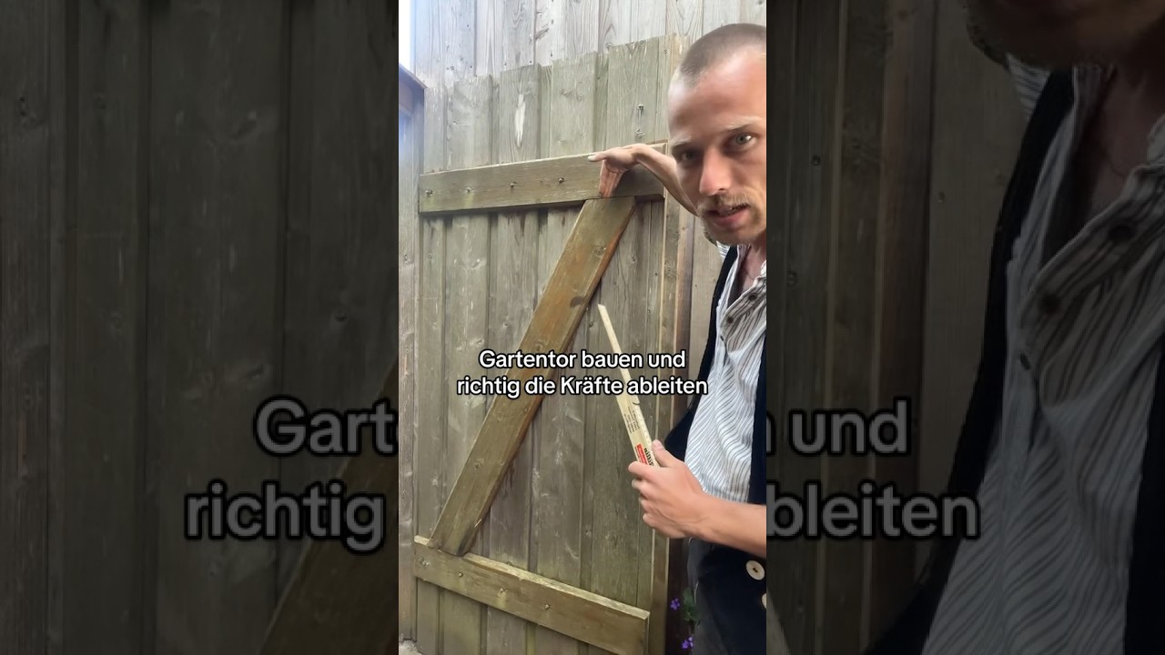 Gartentor richtig rum bauen erklärt vom Meister.  