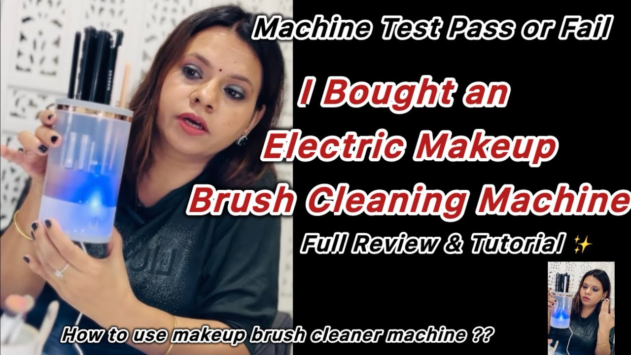 I Bought an Electric Makeup Brush Cleaning Machine / Review & Tutorial 