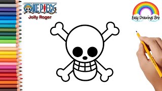 How To Draw Jolly Roger from One Piece | Anime Drawing Tutorial