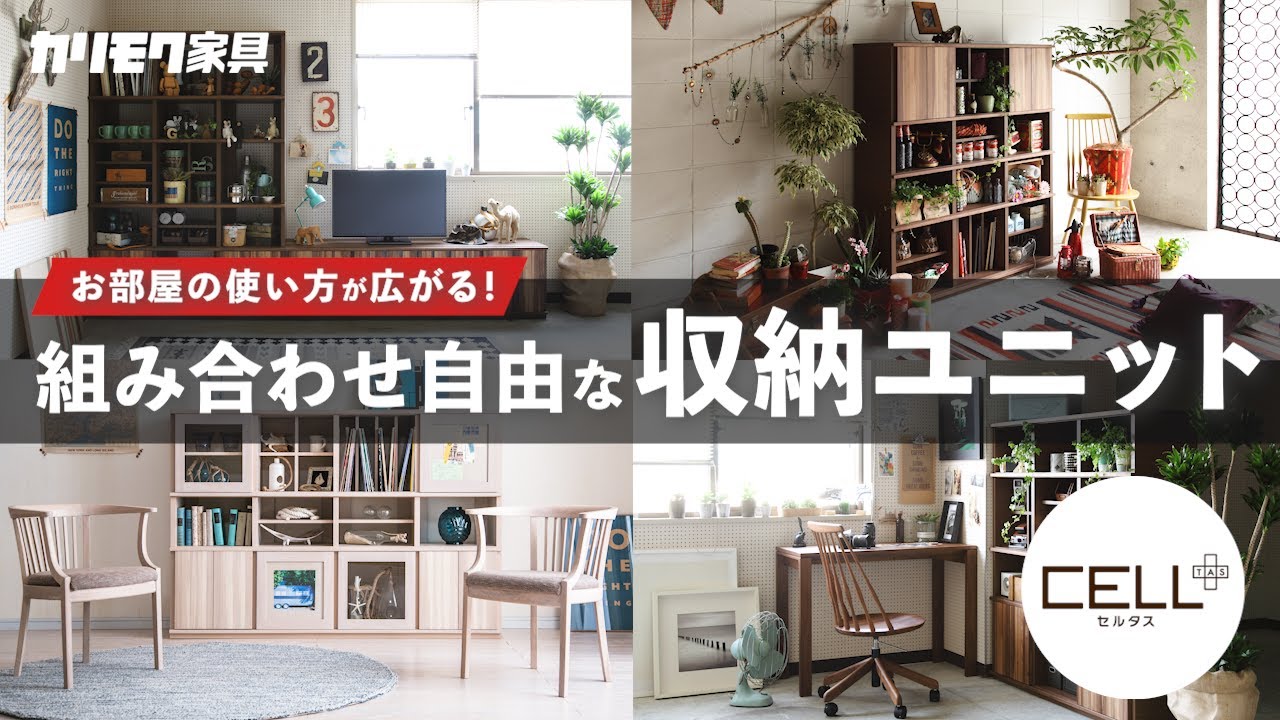 徹底解説シリーズ。お部屋の使い方が広がる！組み合わせ自由な収納ユニット「セルタス」
