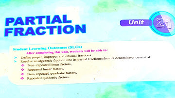 unit 21 partial fraction | exercise 21.1 qno 1 | class 10 new maths book sindh text board