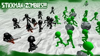 Simulator Stickman batalha contra os zumbis jogo para Android screenshot 5