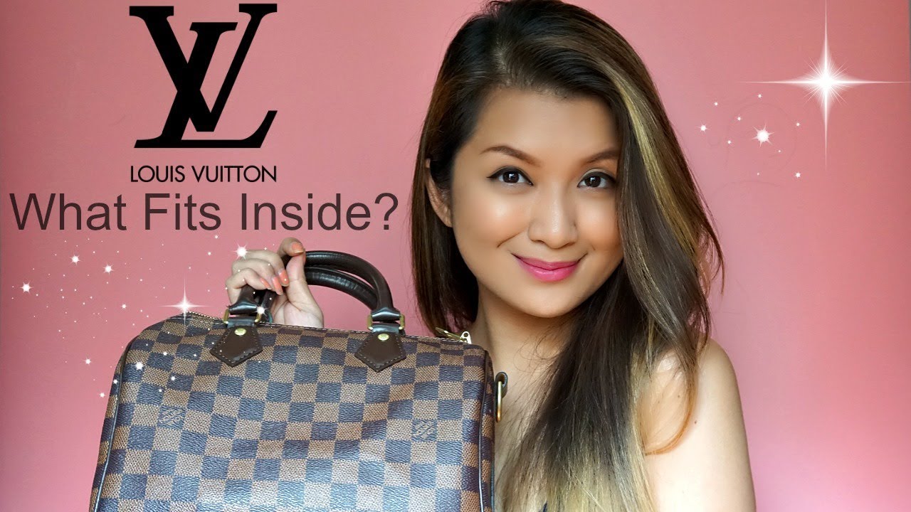 What Fits Inside SPEEDY BANDOULIÈRE 25 | Louis Vuitton Review - YouTube