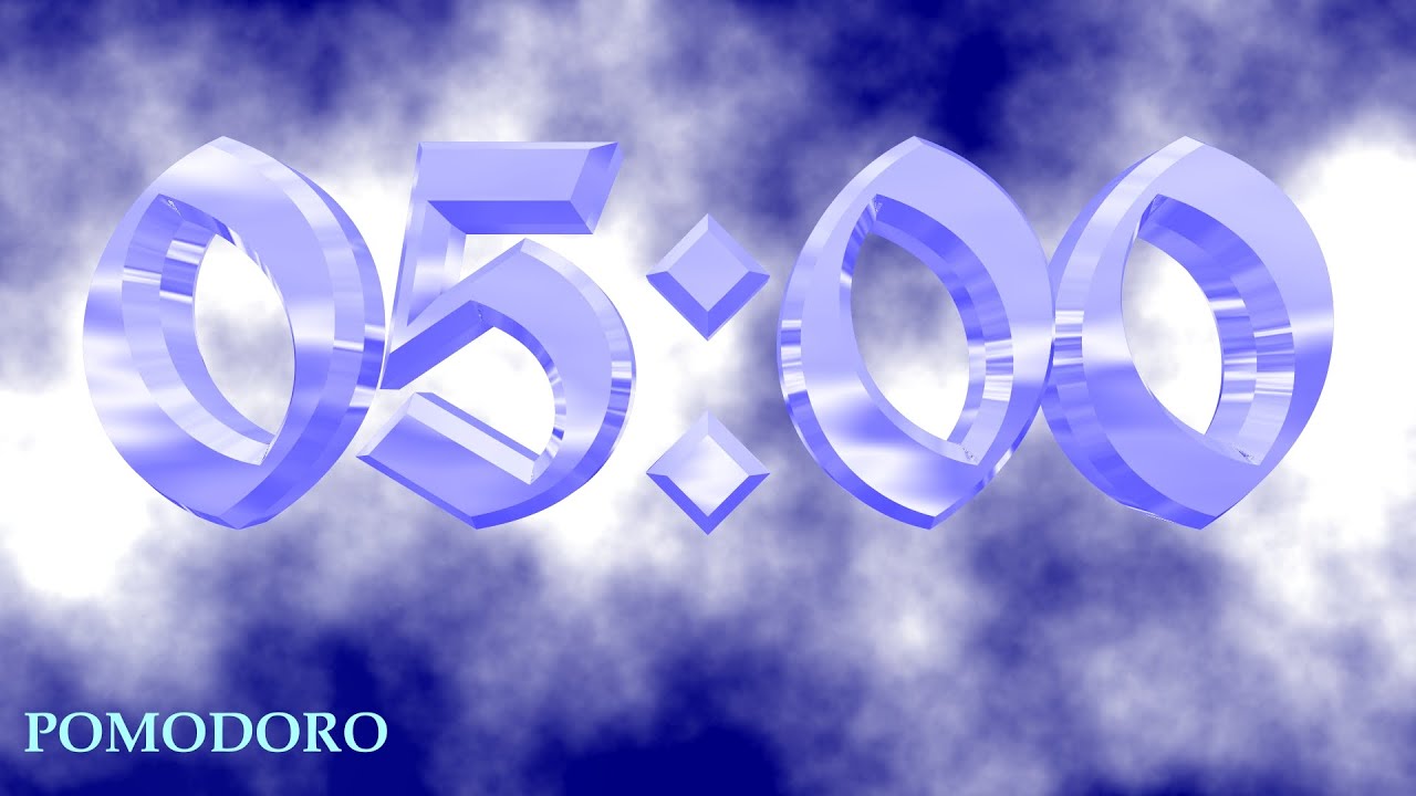 5 Minute Timer - Study - Work - Deep Focus - Countdown Timer - No Music ...