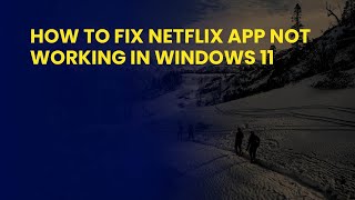 How to Fix Netflix App Not Working in Windows 11 screenshot 5