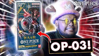 *NEW* OPENING UP OP-03 MIGHTY ENEMY BOOSTER BOX! - ONE PIECE CARD GAME