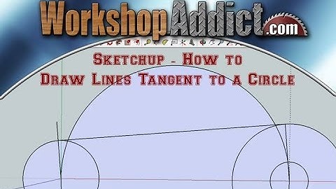 Sketchup -- How to draw lines tangent to a circle