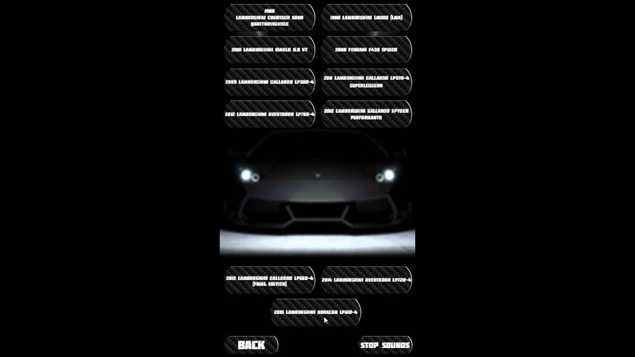 Supercars Exhausts APP 2015 OUTDATED YouTube