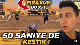 4 KİSİ FİRAVUN BOSS”A GİRDİK 50 “ SANİYE DE KESTİK ! PUBG MOBİLE 