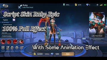 New Ruby Epic Script Full Effect || MLBB SCRIPT SKIN