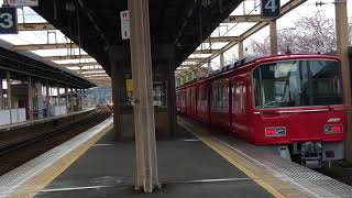 ［試運転を横目に通過］名鉄1200系リニューアル 1012f(快特豊橋行き）本宿駅 通過‼️