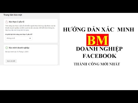 Xác minh tài khoàn quảng cáo BM doanh nghiệp Facebook thành công mới nhất
