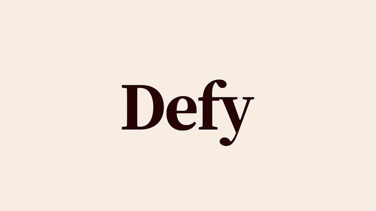 Defy Meaning And Definition YouTube Defy Meaning And Definition YouTube