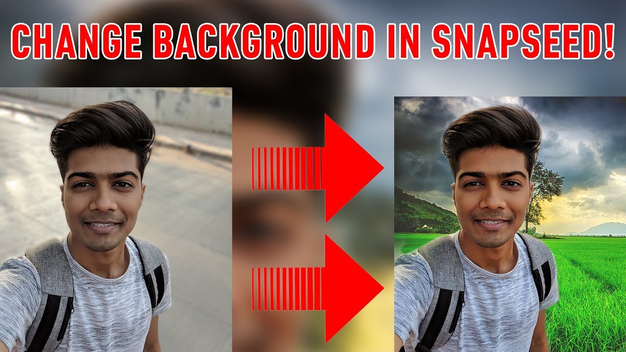 Easily change background on Snapseed! Android App! Stacks Brush tool!  #EditWithDJ - YouTube