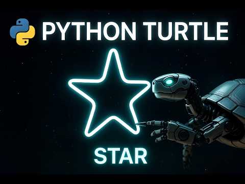 Python Turtle: Draw a five-pointed star