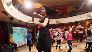 رقص بنات روسيات على مزمار  يمني