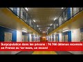 Surpopulation dans les prisons  76 766 dtenus recenss en france au 1er mars un record