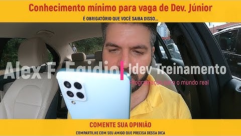 Conhecimento mínimo para vaga de Dev.  Júnior