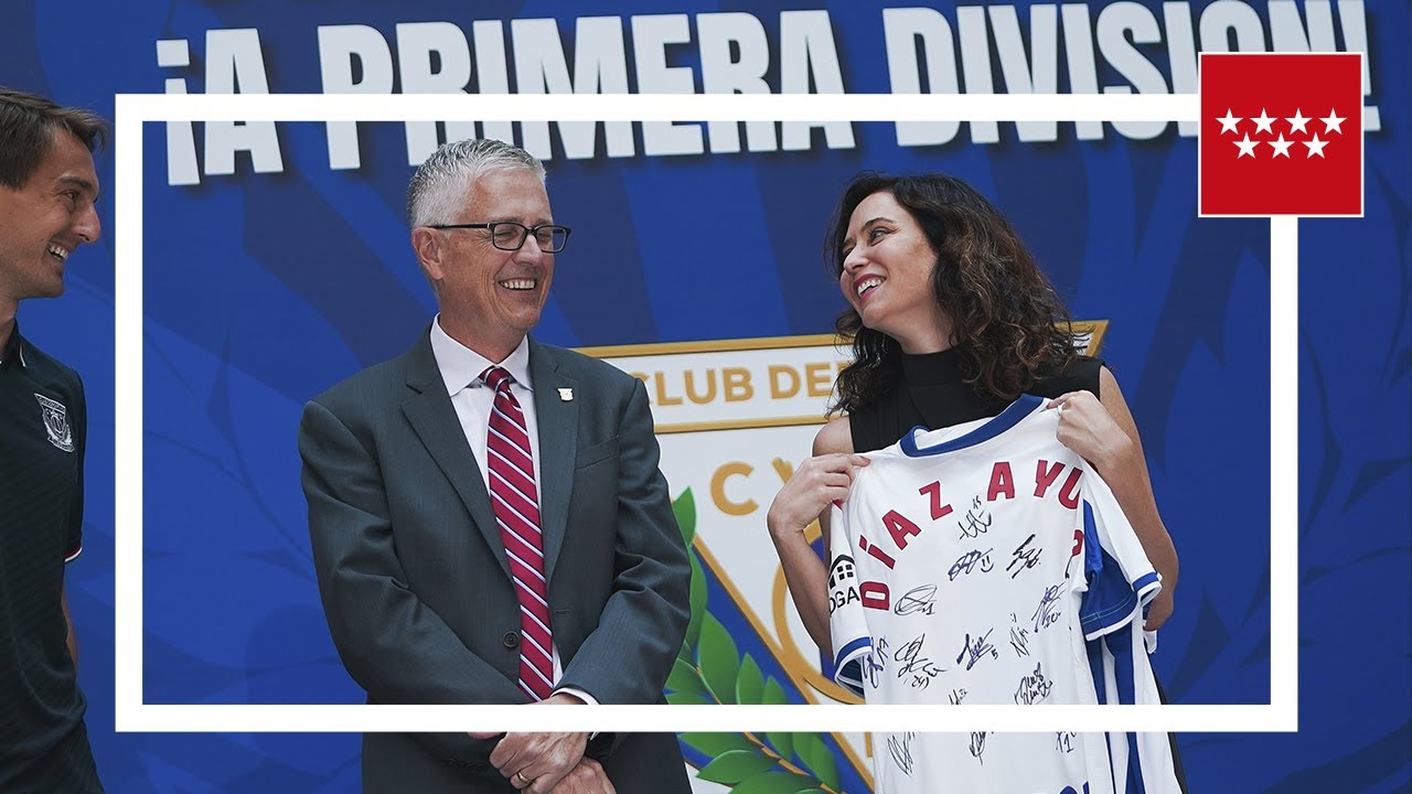 Díaz Ayuso: Gracias al Leganés, la Comunidad de Madrid tiene cinco equipos en Primera División