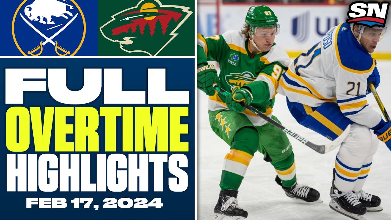 Buffalo Sabres at Minnesota Wild | FULL Overtime Highlights - February 17, 2024