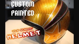 Custom painted 'old school' helmet (Complete)