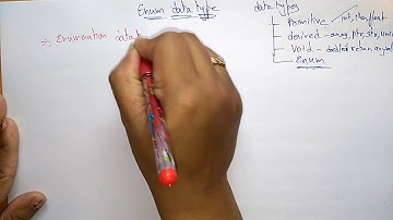 Data types in C | Enumerated datatype | C Programming | Lec-13