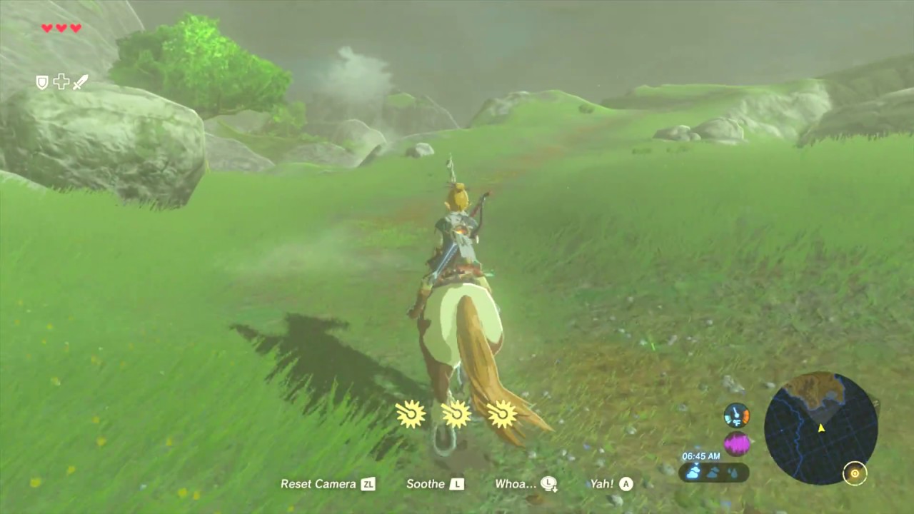 Zelda BOTW Exploring & Horseback Combat NO SPOILERS Part 1 Wii U